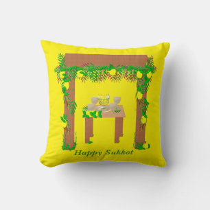 Happy Sukkot ,Personalized Throw Pillow