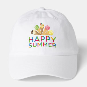 Happy Summer And Ice-Cream Hat