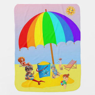 “Happy Summer” Baby Blanket
