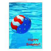 Happy Summer-beach ball in pool (Front)