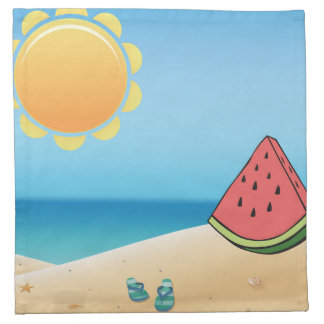 happy summer cloth napkin