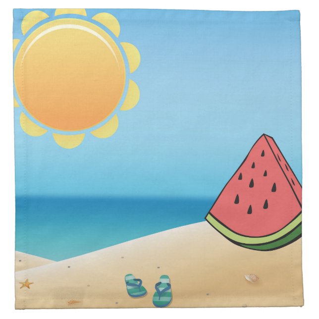 happy summer cloth napkin (Front)