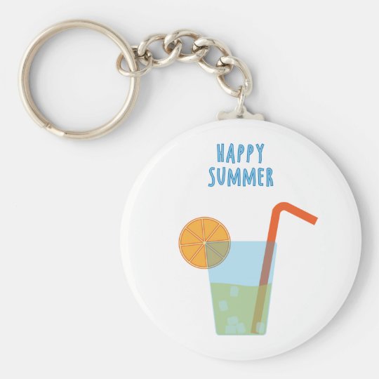 summer cocktail keychain