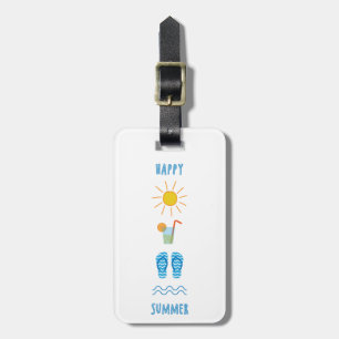 Happy Summer Luggage Tag