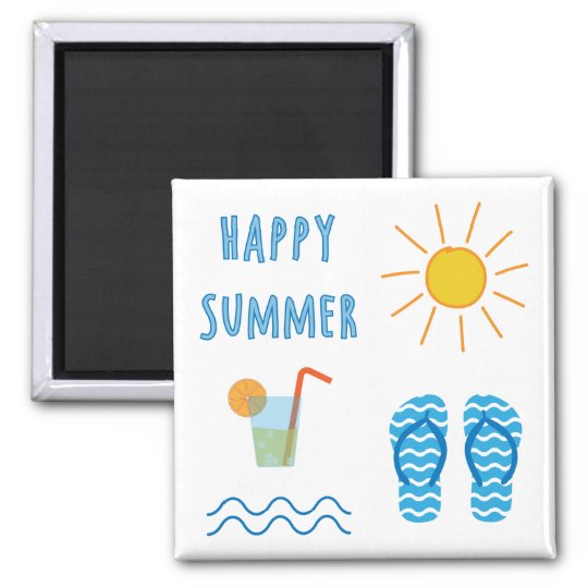 happy summer magnet