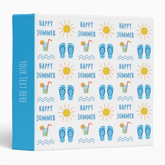 Happy Summer Pattern Binder (Front/Spine)