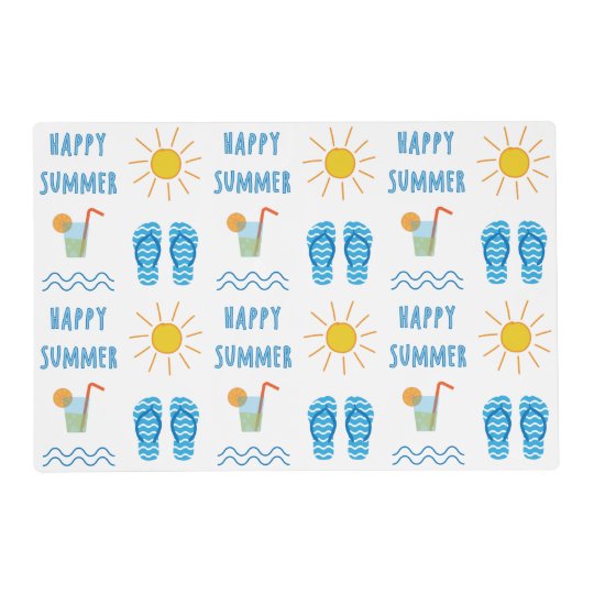 summer pattern placemat