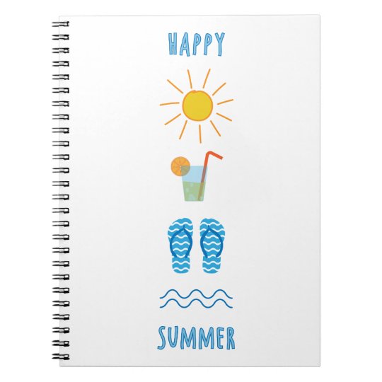 happy summer notebook