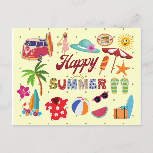 Happy Summer Postcard (Front)