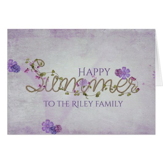 happy summer rope design cards (Front Horizontal)