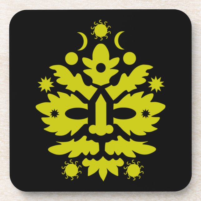 happy summer solstice Midsummer Beverage Coaster (Front)