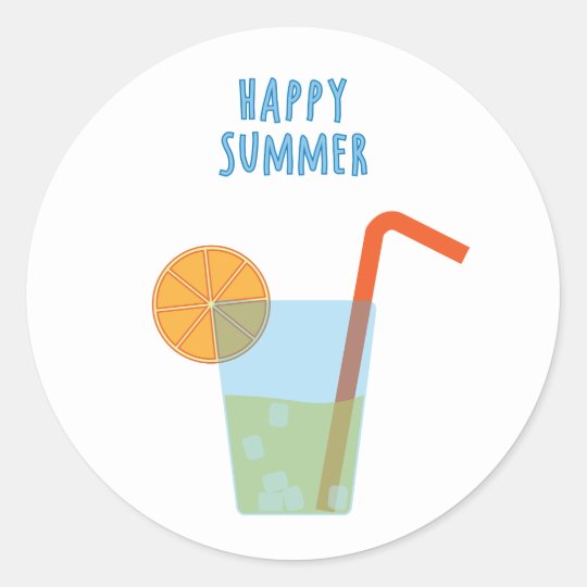 summer cocktail sticker