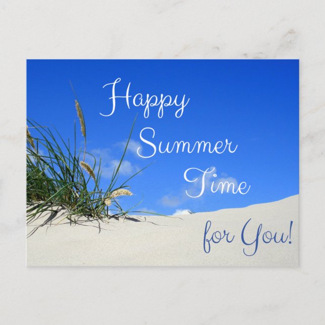 Happy Summer Time for You! Postcard (Front)