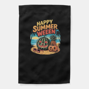 Happy Summerween Classic Garden Flag