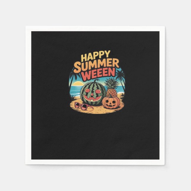 Happy Summerween Classic Napkins (Front)