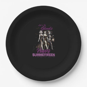 Happy Summerween Ghoul Girl Squad Paper Plates