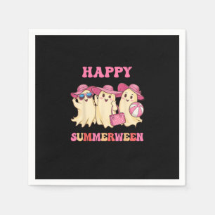 Happy Summerween Summer Halloween Costumes Ghost L Napkins