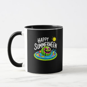 Happy Summerween Summer Watermelon Jack-O-Lantern  Mug