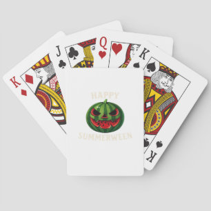 Happy Summerween Watermelon Jack O’ Lantern – Funn Poker Cards
