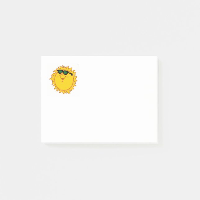 Happy Sun 4 x3 Post-it notes (Front)