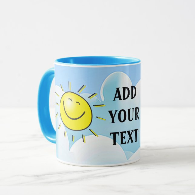 Happy Sun Beverage Mug (Front Left)