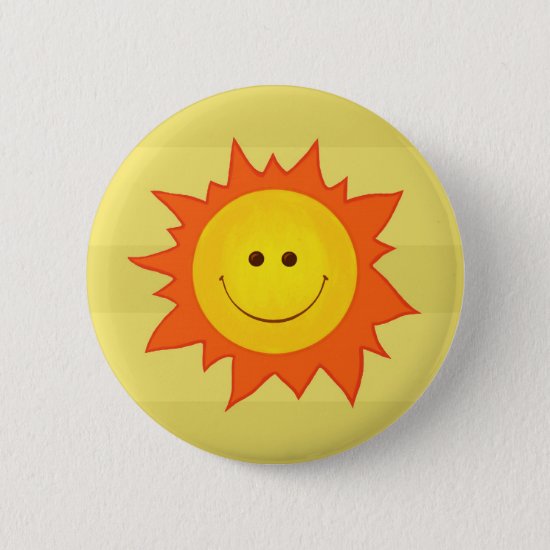 Happy sun button