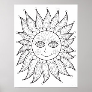 Download Smiling Sun Posters & Prints | Zazzle