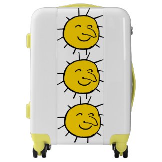 Yellow suitcases