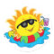 Happy Sun in the Pool
