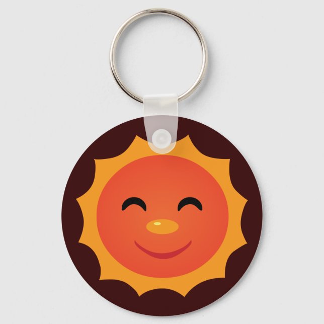 Happy Sun Keychain (Front)