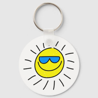 Happy Sun Keychain