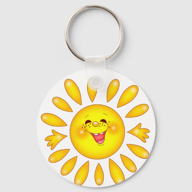 happy sun keychain (Front)