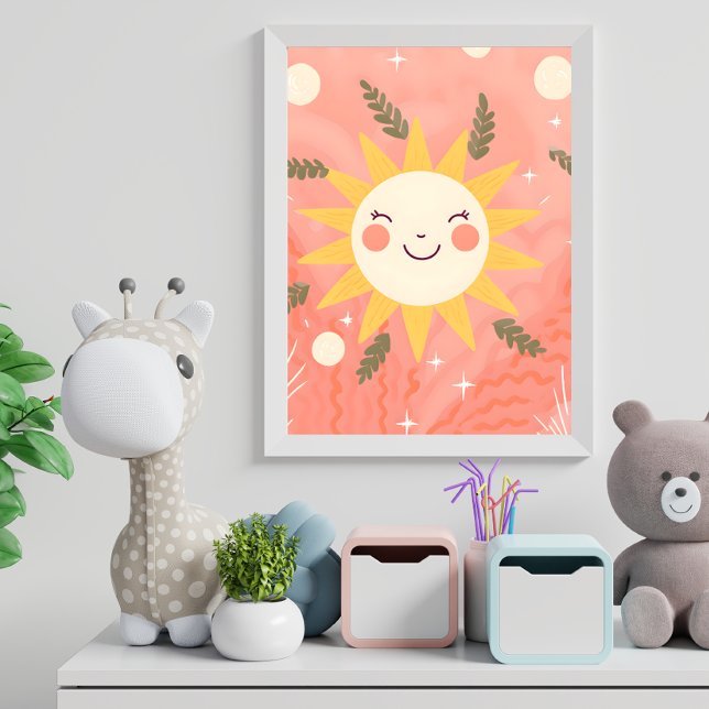 Happy Sun Nursery Wall Art Poster (Creator Uploaded)