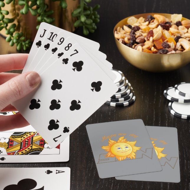 Happy Sun Poker Cards (In Situ)