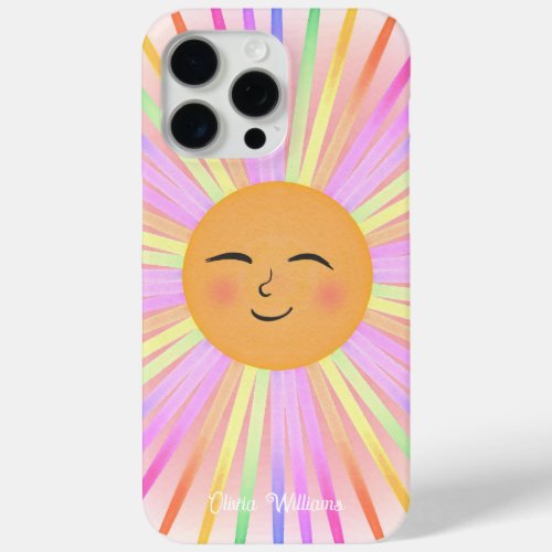 Happy Sun Rainbow Sunshine iPhone 15 Pro Max Case