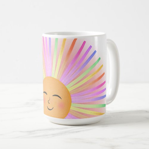 Happy Sun Rainbow Sunshine Coffee Mug