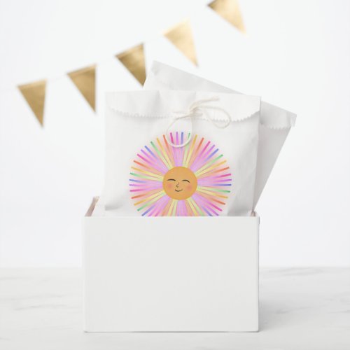 Happy Sun Rainbow Sunshine Favor Bag