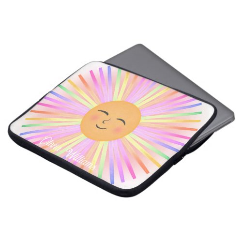Happy Sun Rainbow Sunshine Laptop Sleeve