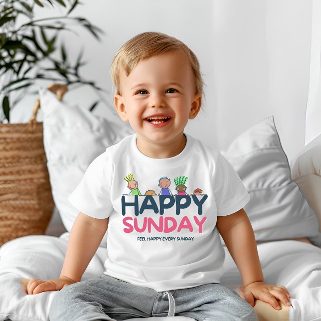 Happy sunday  baby T-Shirt (Creator Uploaded)