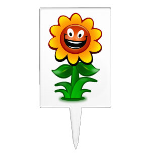 HAPPY SUNFLOWER CAKE TOPPER