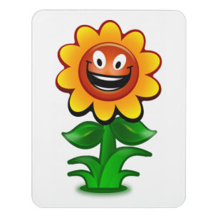 HAPPY SUNFLOWER DOOR SIGN