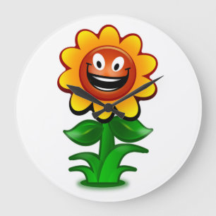 HAPPY SUNFLOWER LARGE CLOCK
