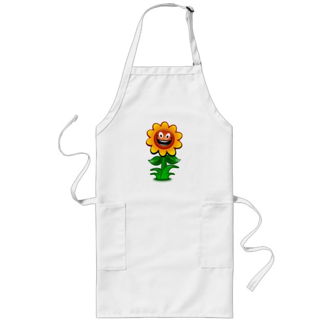 HAPPY SUNFLOWER LONG APRON (Front)