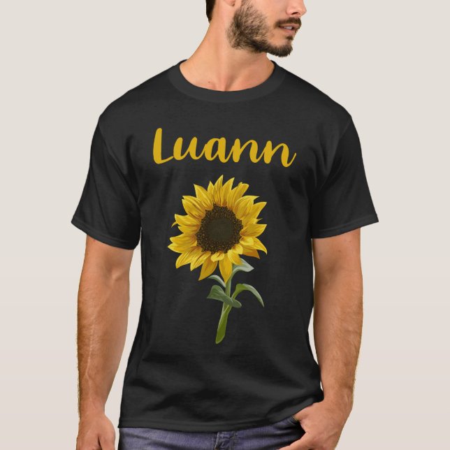 Happy Sunflower - Luann Name T-Shirt (Front)