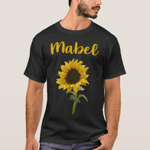 Happy Sunflower - Mabel Name T-Shirt