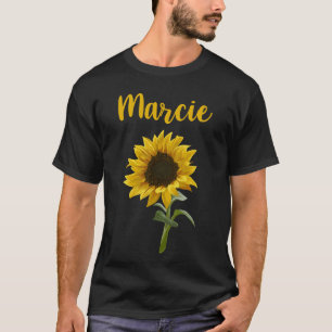 Happy Sunflower - Marcie Name T-Shirt