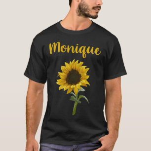 Happy Sunflower - Monique Name T-Shirt