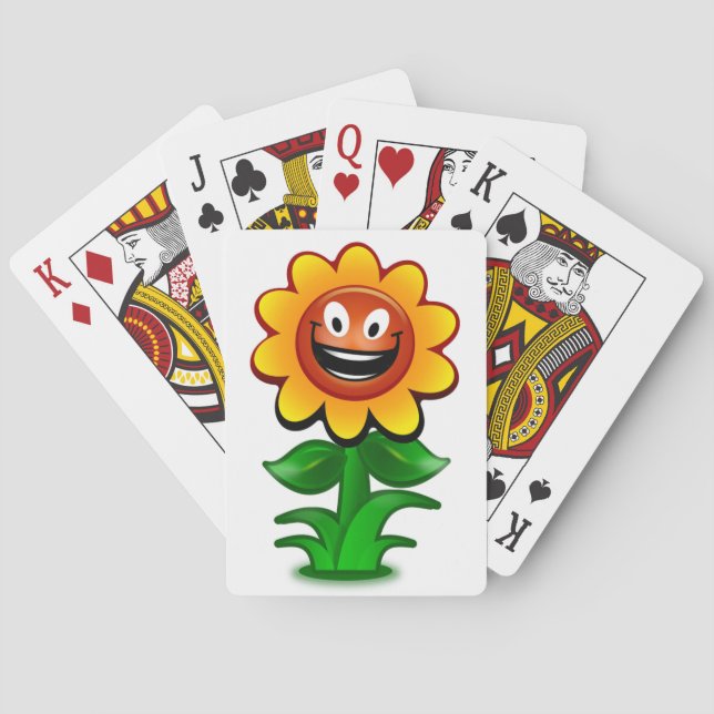 HAPPY SUNFLOWER POKER CARDS (Back)