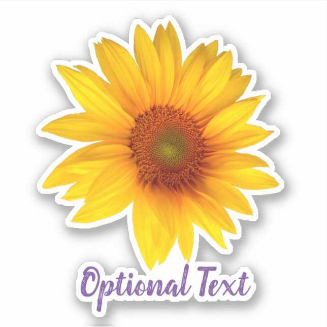 Happy Sunflower Sticker (Front)
