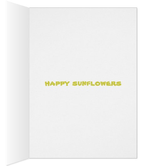 happy sunflowers (Inside (Right))